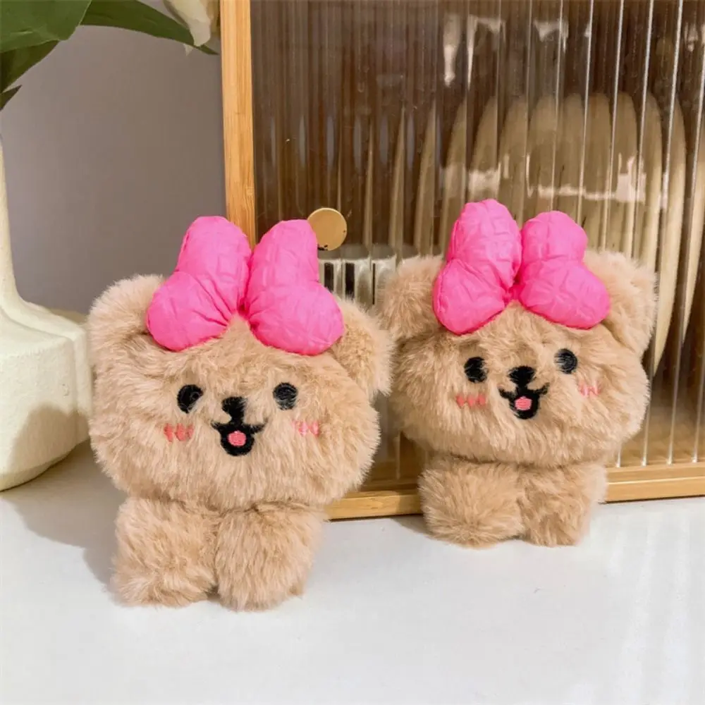 

Fashion Plush Bow Bear Doll Keychain Cartoon Trendy Bow Bear Bag Pendant Sweet Kawaii Plush Bear Keyring Key Ring