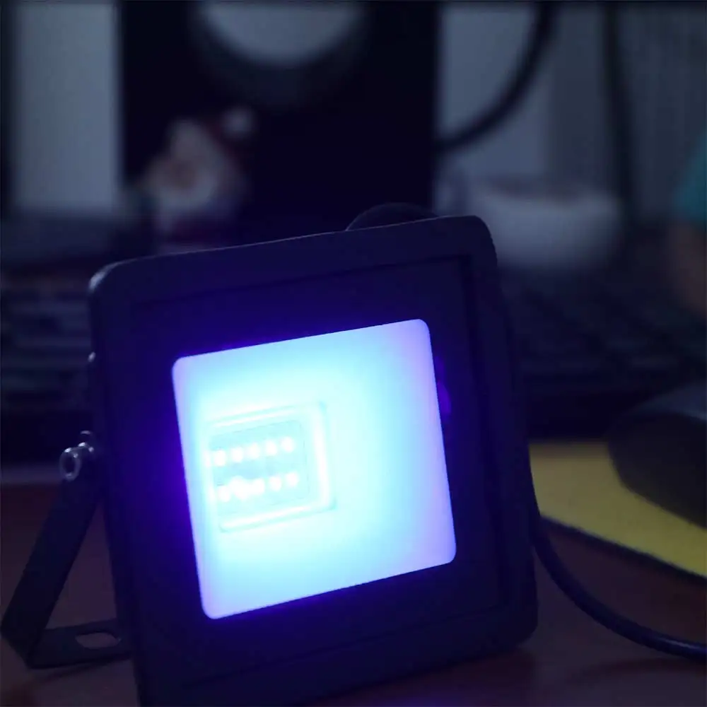 

Портативный 5 В USB УФ светодиодный прожектор высокой мощности 395 нм UVA прожектор ручной 10 Вт УФ-люминесцентный свет атмосфера