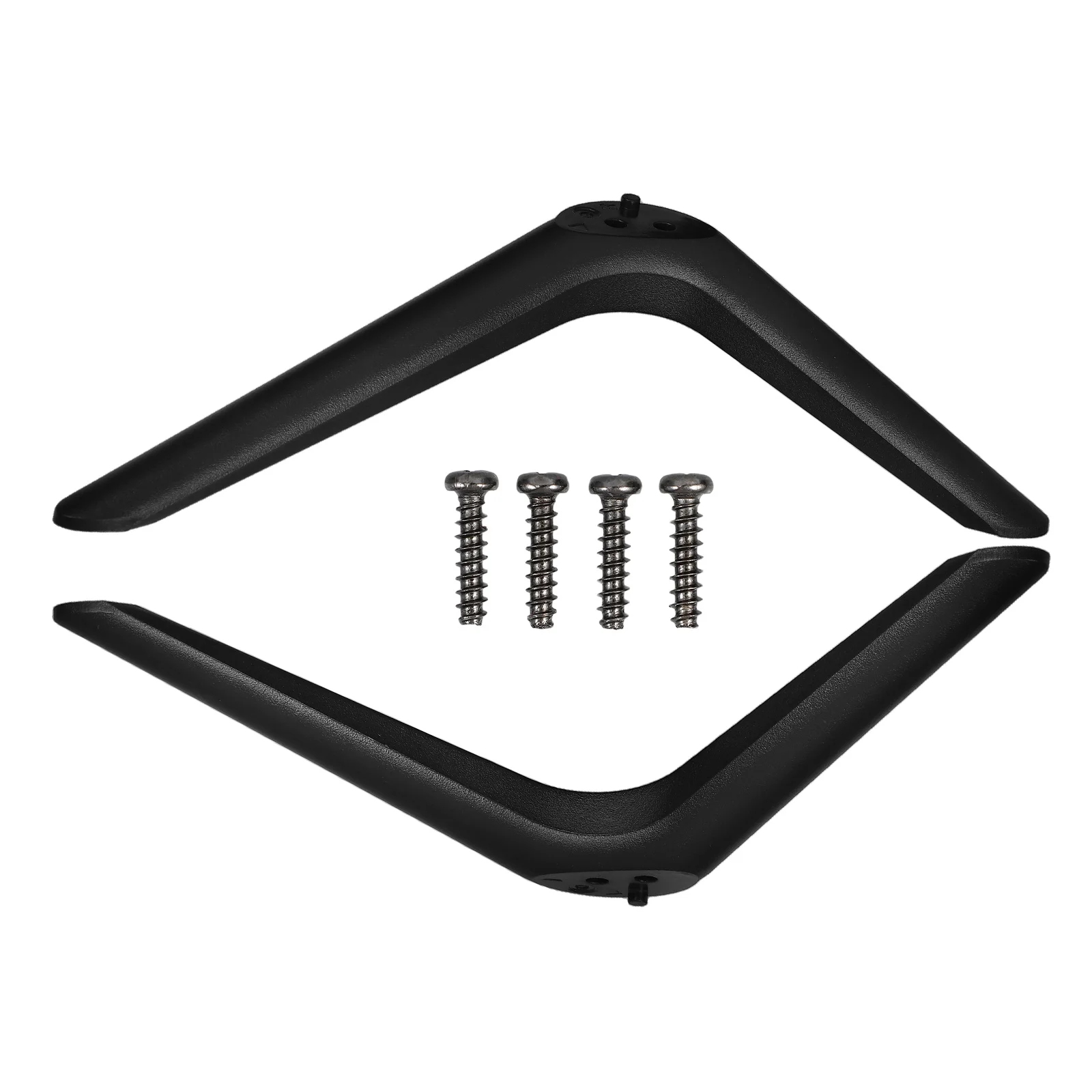 

1 Pair Universal Base For Tabletop Tvs Double Hole Plastic Feet Adjustable Replacement Stable Support Compatible With Various