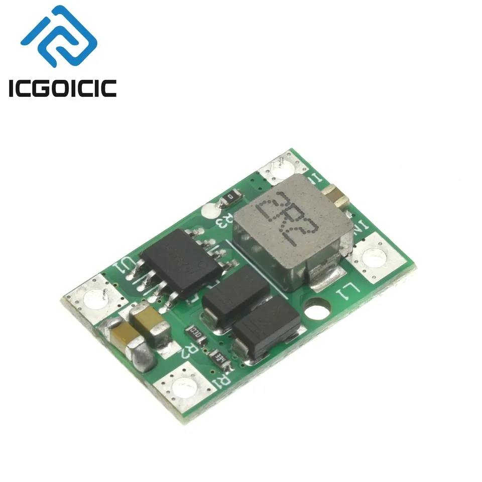 1-50PCS 5V 3A DC-DC Boost Converter Module – 3.7V to 5V Step-Up, 90% Efficient for 18650 Battery DIY Power Bank & USB Charging