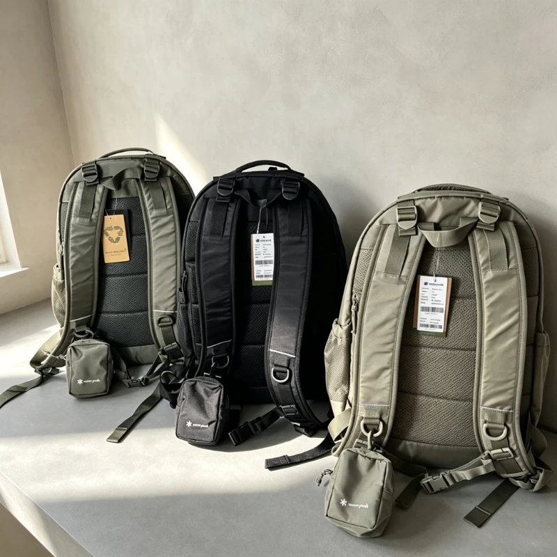 snow peak 25L Outdoor Men Backpack With Detachable Mini Pouch Hiking Daypack Travel Students Sports Camping Trekking Daily
