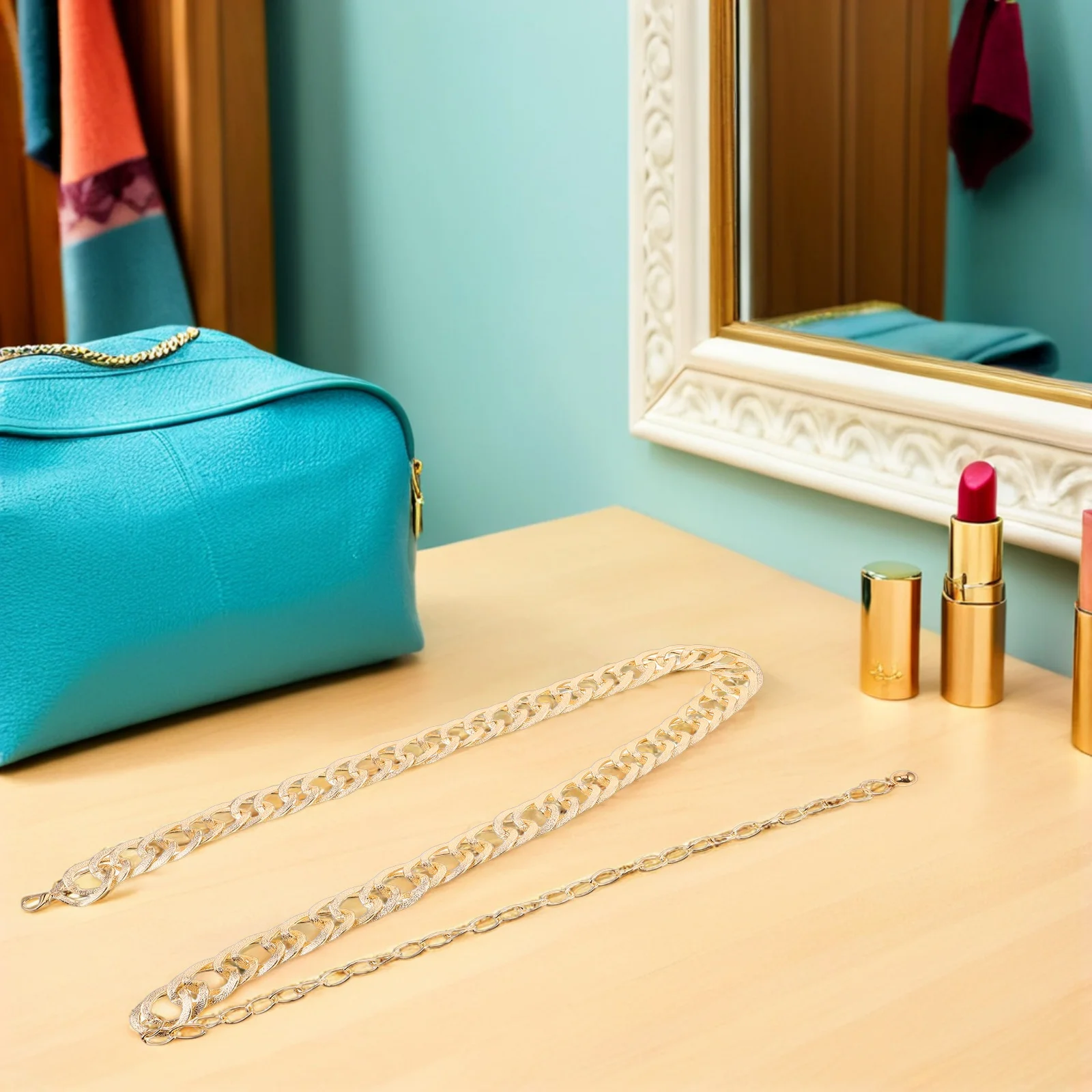 

Chain Belt Trendy Women Metal Waist Chain Adjustable Oval Waist Accessories Body Jewelry for Dresses Skirts Party