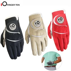 New Mens Golf Gloves All Weather Durable Grip Cabretta Left Right Hand Weathersof Size Small Medium Large XL Drop Shipping