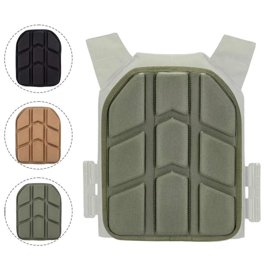 Universal vest back support pad two-piece set Magic Sticky convenient installation sponge soft cushion anti slip stable cushion