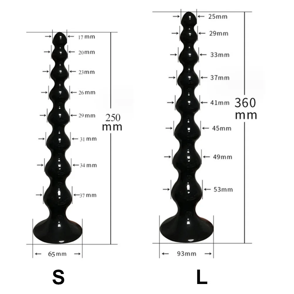 36CM Long Anal Plug Large Anal Beads Buttplug 18 Adult Sex Toys For Women Men Gay Anus Masturbator Vagina Expander Ass Dilatador