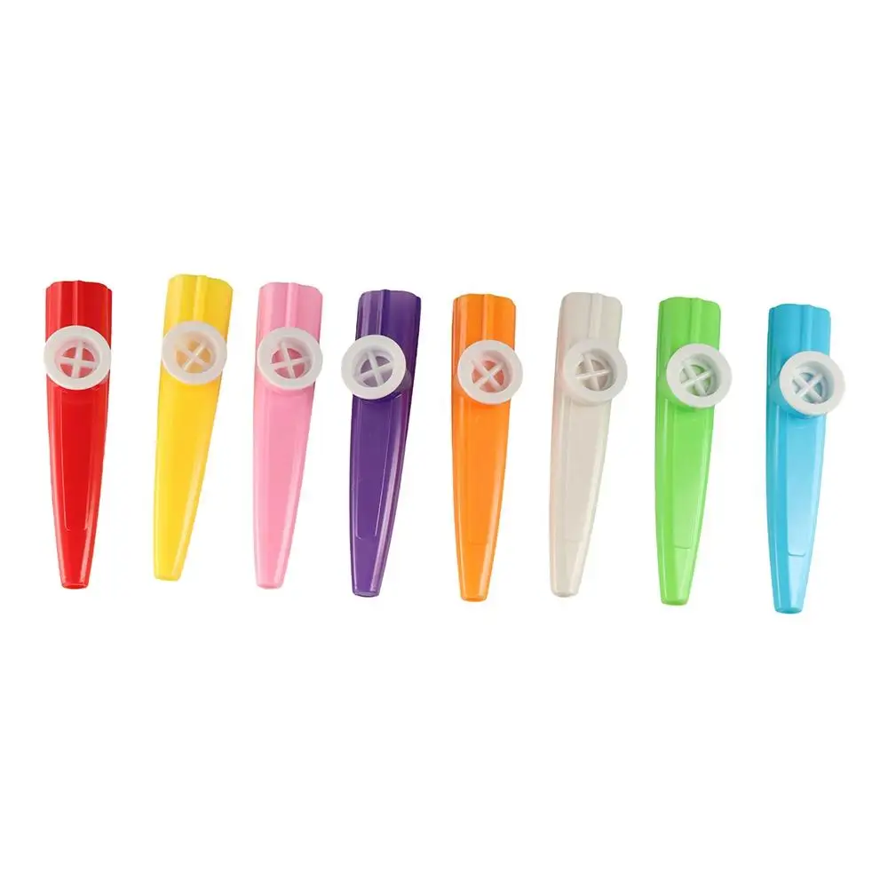 

Multi Colors Plastic Kazoo Detachable Diaphragm Mouth Kazoos Learn Easily Musical Instruments Flutes