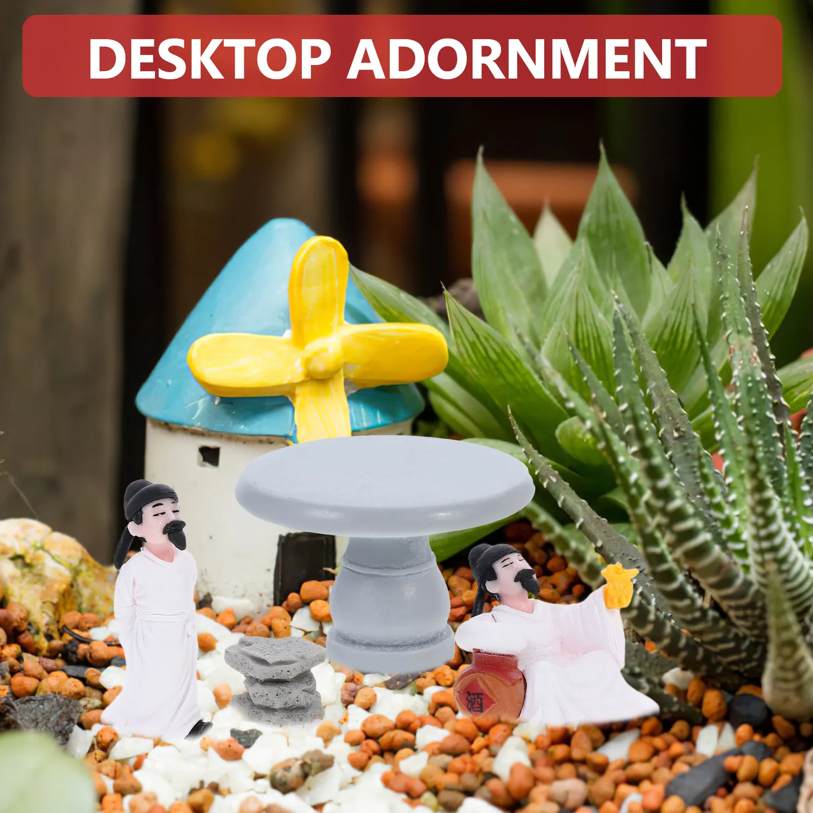 4Pcs Table and Chairs Set with - đánh giá và giá Bonsai Zen Garden Set