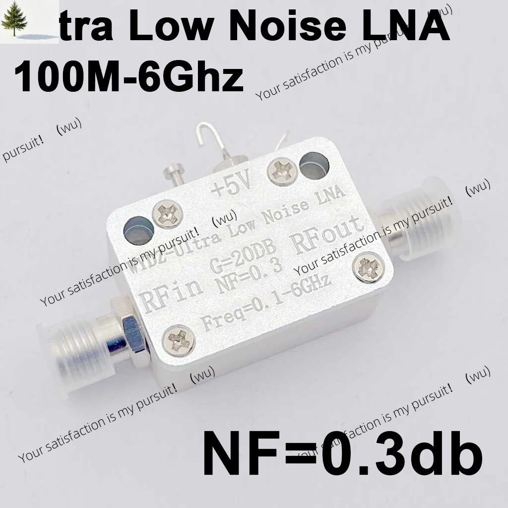 Suitable for 100Mhz-6GHZ 20DB ultra-low noise LNA amplifier NF = 0.3 RF drive signal receiving system VHF UHF S L C