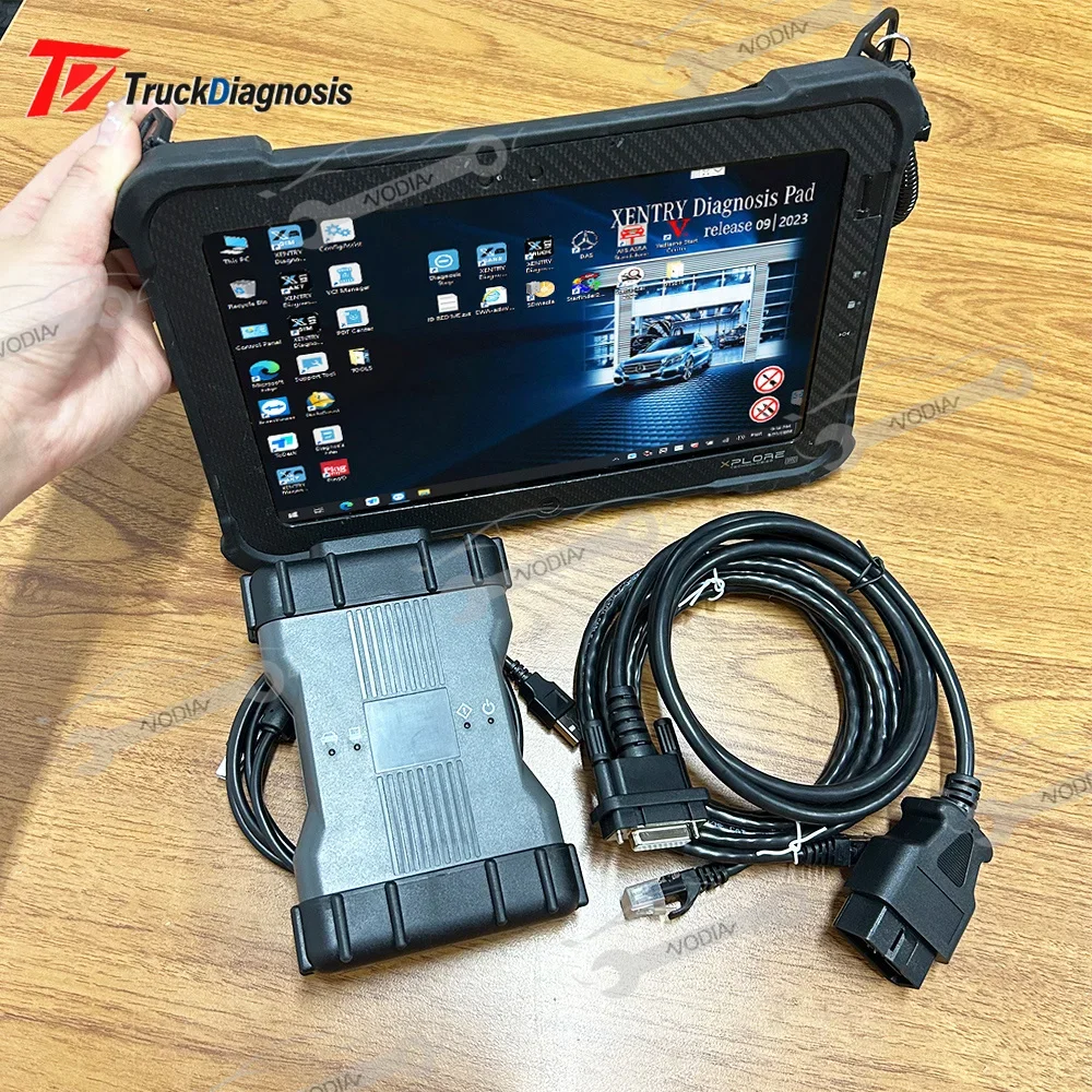 2024 Diagnostic tool Full Set MB SD C6 Xentry DoIP Diagnosis Multiplexer PK sd c4 c5 Truck car bus diagnosis tool with tablet