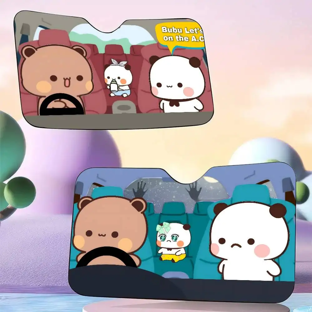 

Солнцезащитный экран для автомобиля Anime Bubu Dudu, накидка на лобовое стекло, защита от солнца, автомобильный солнцезащитный козырек, защита от солнечных лучей