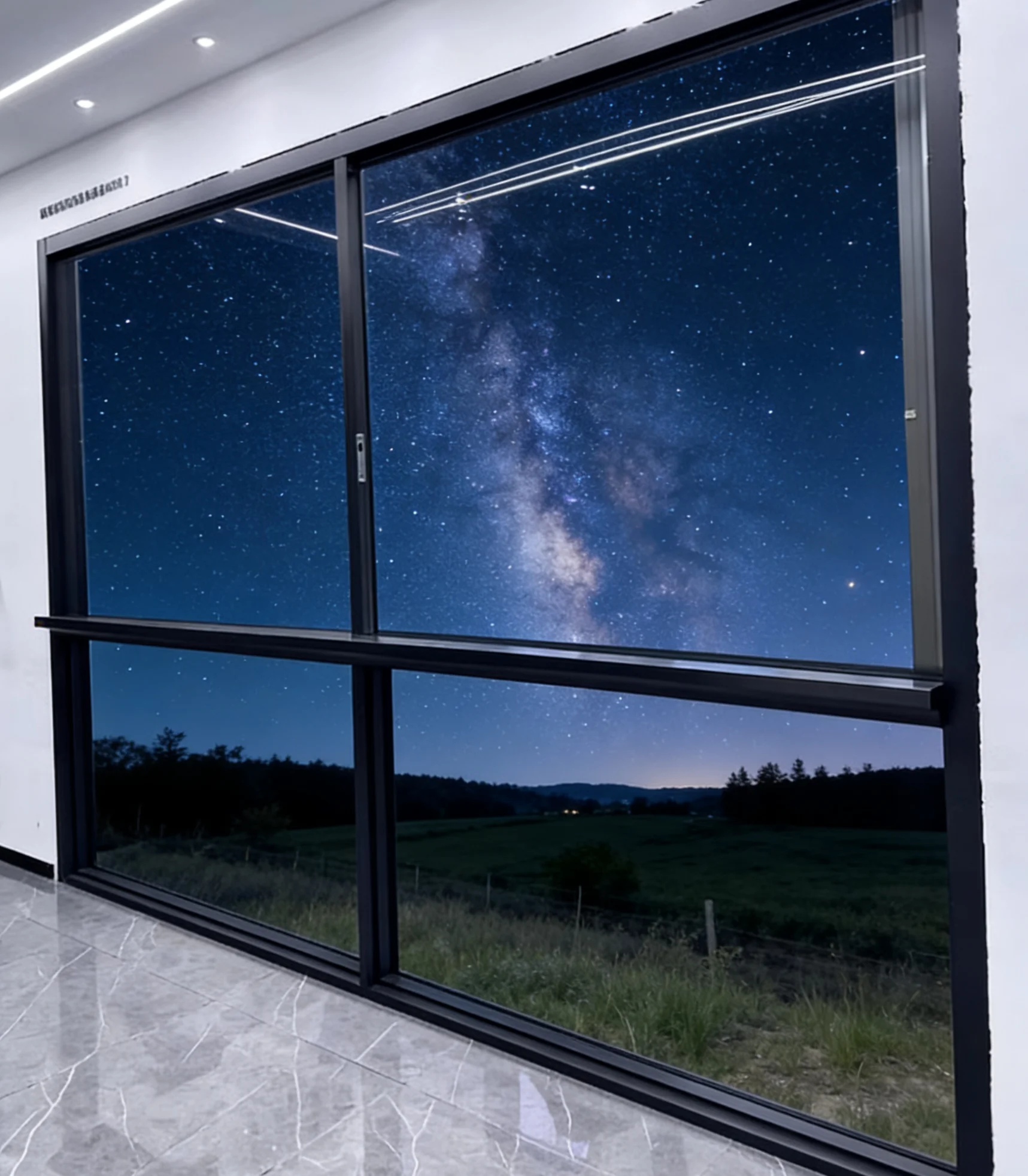 

Household Balcony Large Size Luxurious Viewing Window Double Glazed Glass Horizontal Sliding Windows Rainproof Sunshade Windows