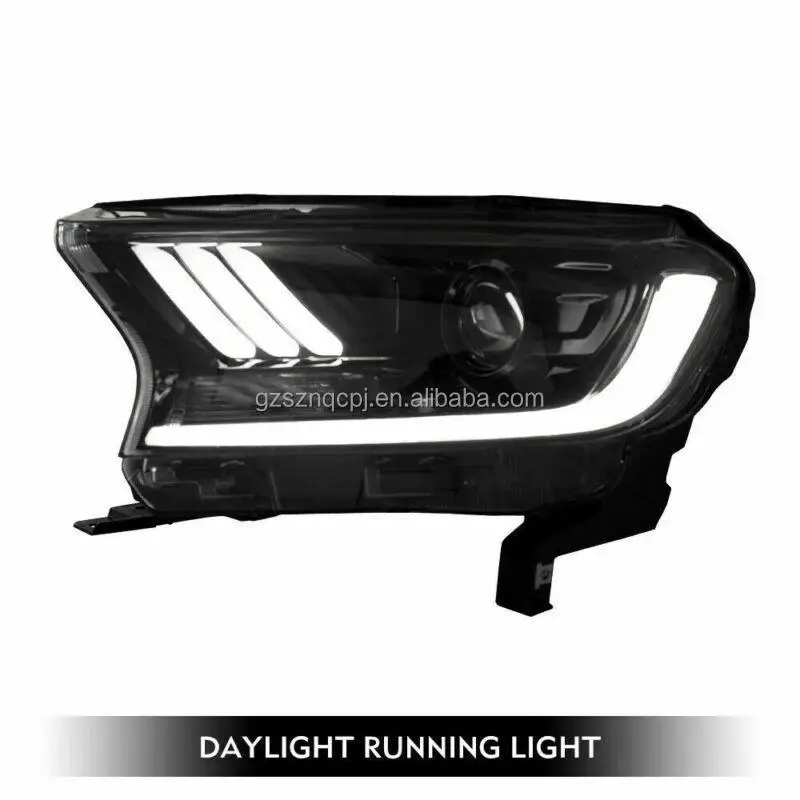 Sequential Dynamic Stream LED Headlight Assembly For Ford Ranger T7 T8 2016-2021 - DRL Driving Light Car Accessories