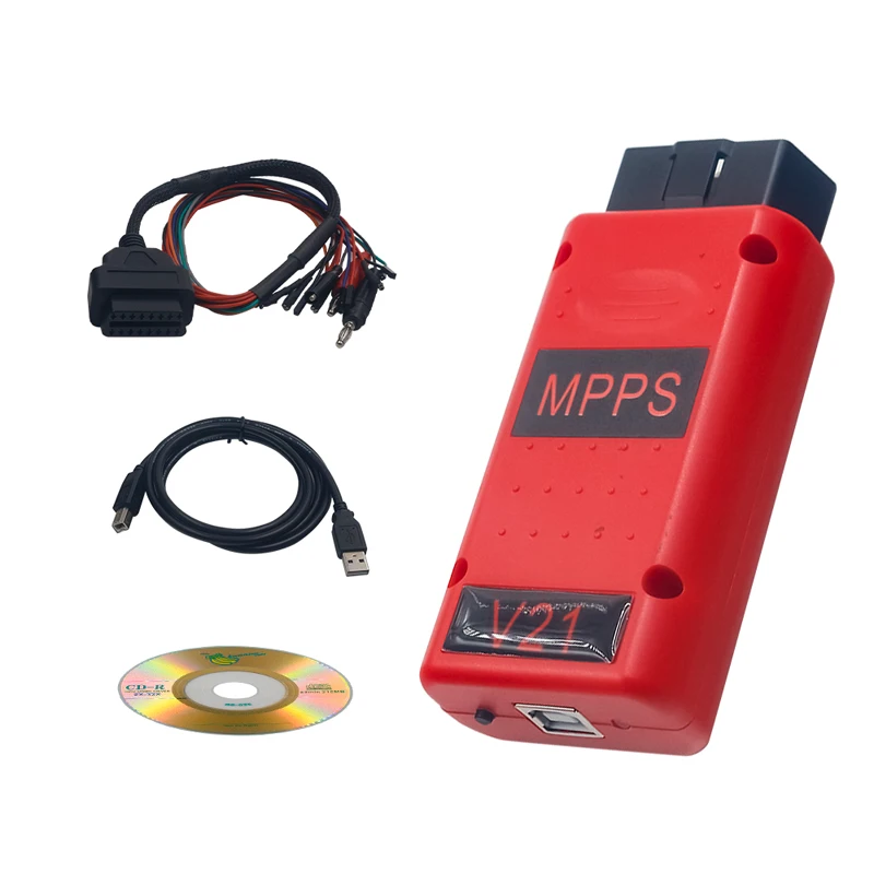 Herramienta de sintonización de Chip ECU MPPS V21, versión de desbloqueo Mpps V22, mejor que Mpps v18, mpps V16 principal + TRICORE + intermitente