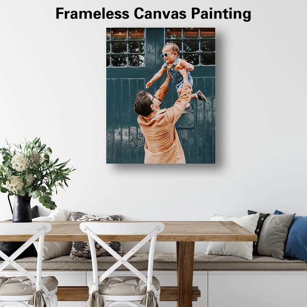 1pc Frameless Personalize Custom Photo family Posters And Prints Wall Art Canvas Painting Video Game Wall Pictures Print