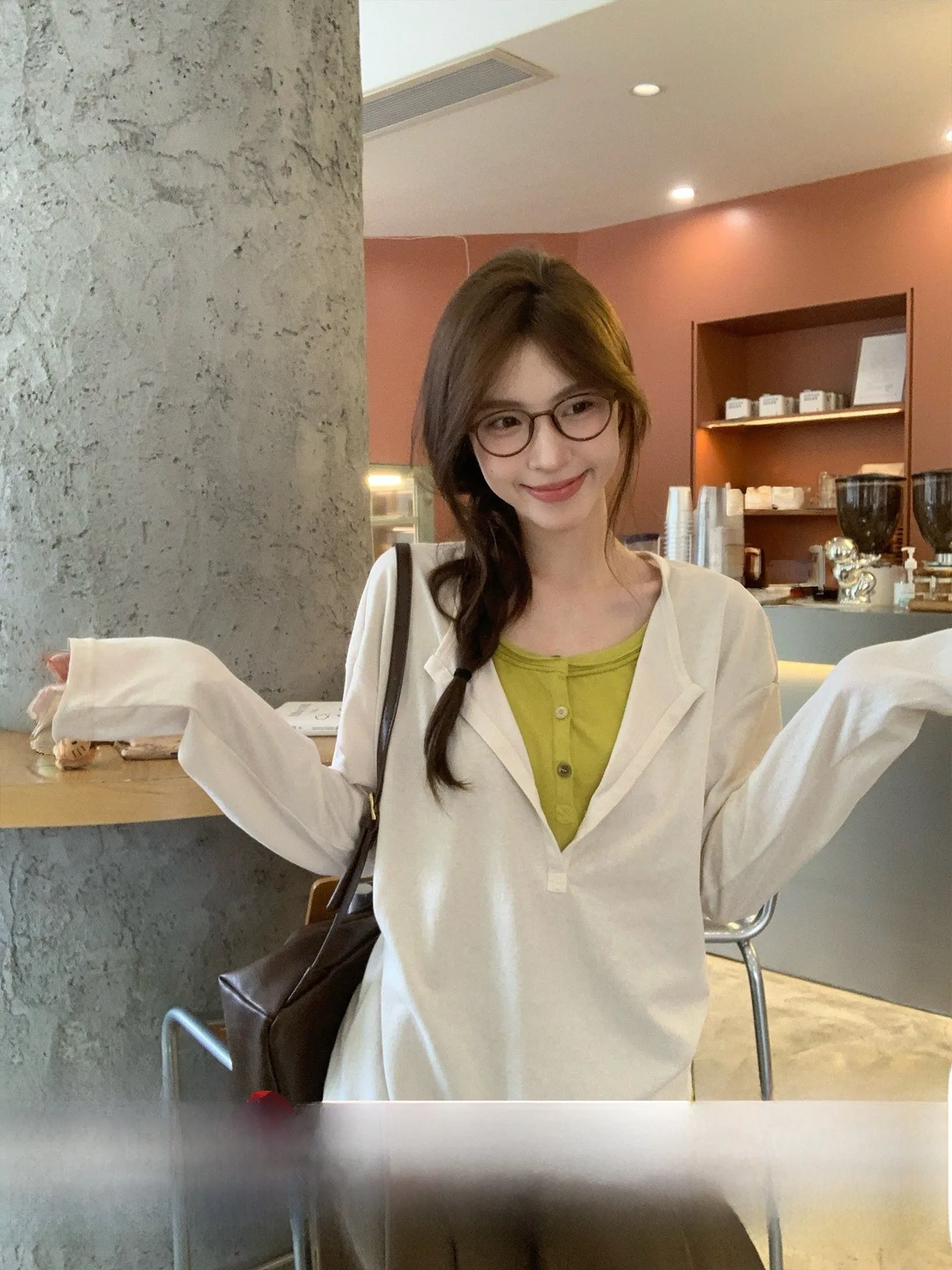 

Morning Bloom Color Blo Long Sve Свободная повседневная женская футболка Осенняя удобная мягкая футболка с низким воротником в полный рост Мягкая удобная...