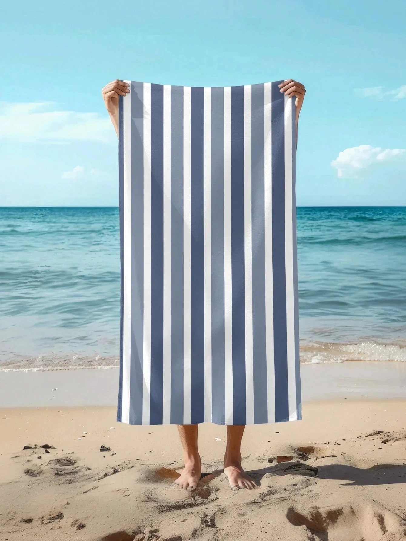 

Пляжное полотенце с прибрежным узором, одностороннее, с 2D-печатью, винтажное, для дома, ванной, бассейна, пляжа, для создания расслабленной атмосферы, подарок для путешественников