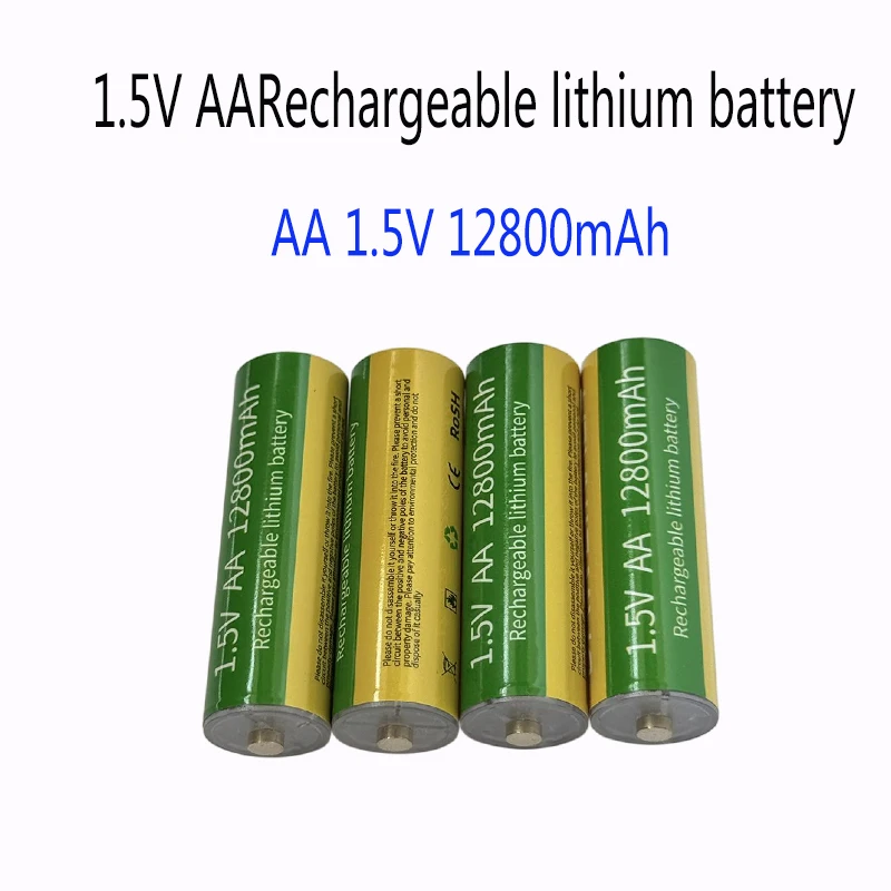 

Lithium battery 1.5V AA 12800mAh capacity rechargeable AA battery for Super Durable Good Energy Storage Fast Discharge