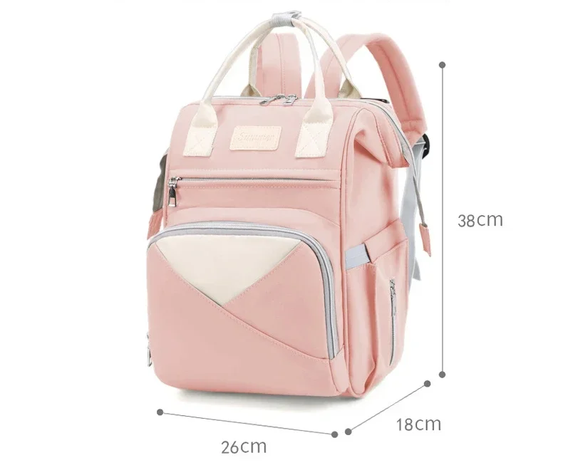 Large Capacity Baby Diaper Bags Fashion Mommy Backpack Infant Stroller Hanging Backpacks Multifunctional Portable Backpack