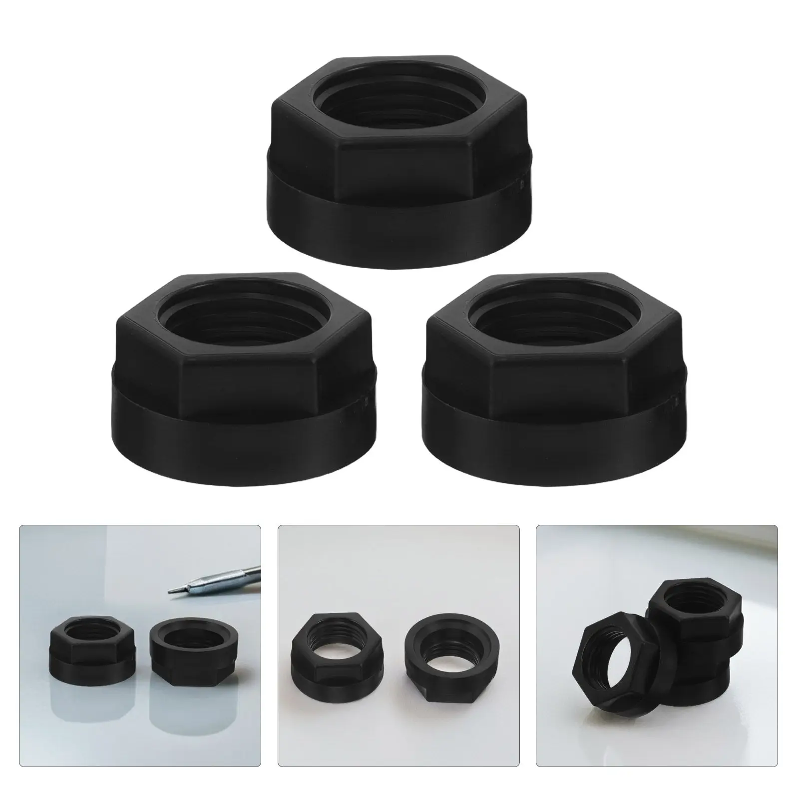 3pcs Plastic Drink Dispenser Nuts Beverage Spigot Replacement Tool For Cooler Water Dispenser Faucet Fastening Hygienic Surface