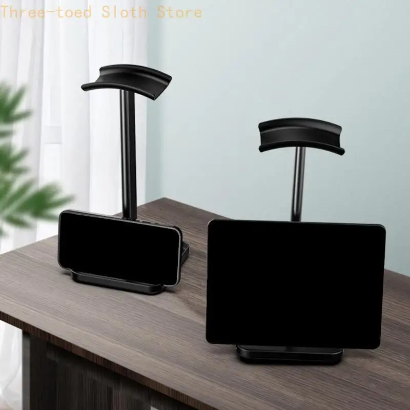 Innovativer Aluminium-Headset-Ständer, funktioneller Kopfhörer-Aufhänger, Desktop-Organizer E74A – Detail 4