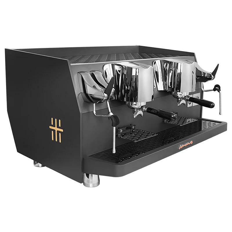 Gemilai G3207A Commercieel Smart Espresso Koffiezetapparaat Industrieel 58mm 2 Groepen Koffie Cafetiere Roestvrij Stalen Behuizing