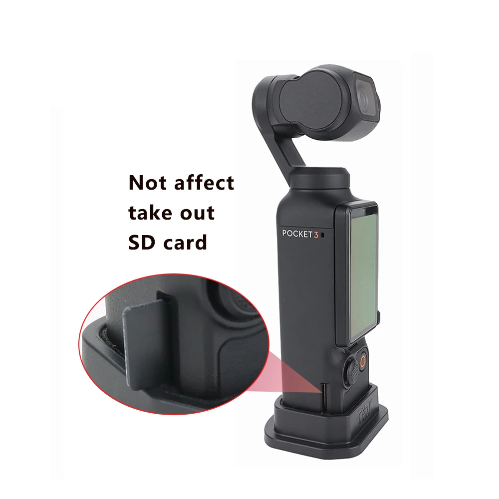 デスクトップスタンド,dji Osmo Pocket 3用ベース,ポータブルジンバルアダプター,固定マウント,カメラアクセサリー
