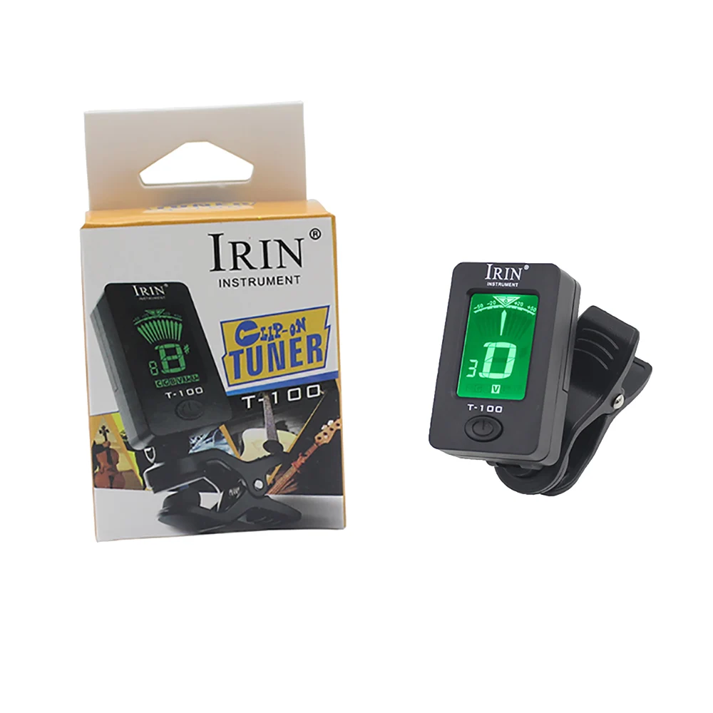 IRIN T-100 Music Tuner With LCD Display Common To Twelve-average Musical Instruments Suit For Violin Guitar Ukulele Fittings