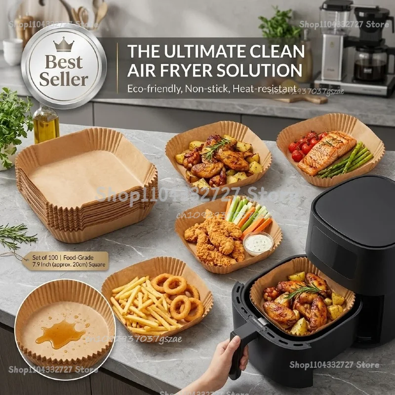 Butter Paper Pastry Waxed Paper Air Fryer Oven Baking Paper Bread Cake Cookie Baking Parchment Baking Sheets Parchment