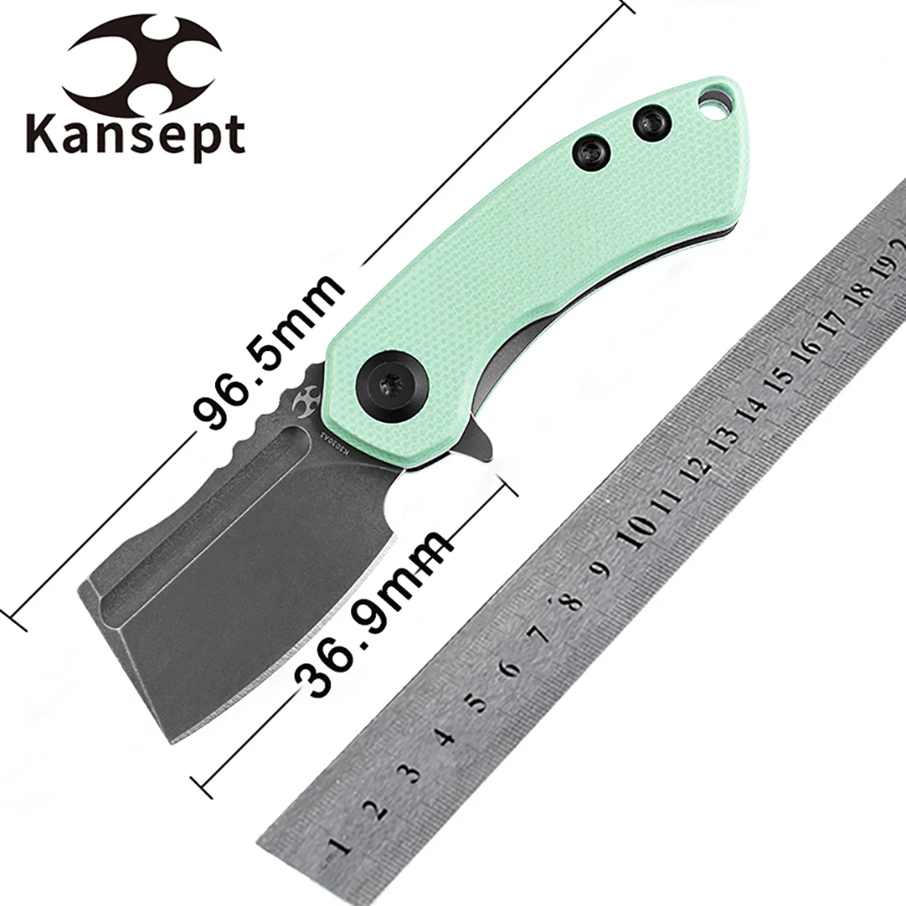 

Kansept Mini Korvid K3030 Under 3inch CPM-S35VN with G10/Titanium Handle Designed by Koch Tools Pocket Folding Knives for EDC