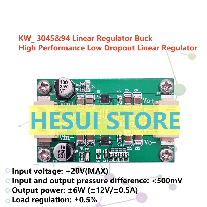 LT3045 LT3094 Linear Power Module Low Noise Ripple RF RF Stabilized Buck Positive and Negative 5/12/15V