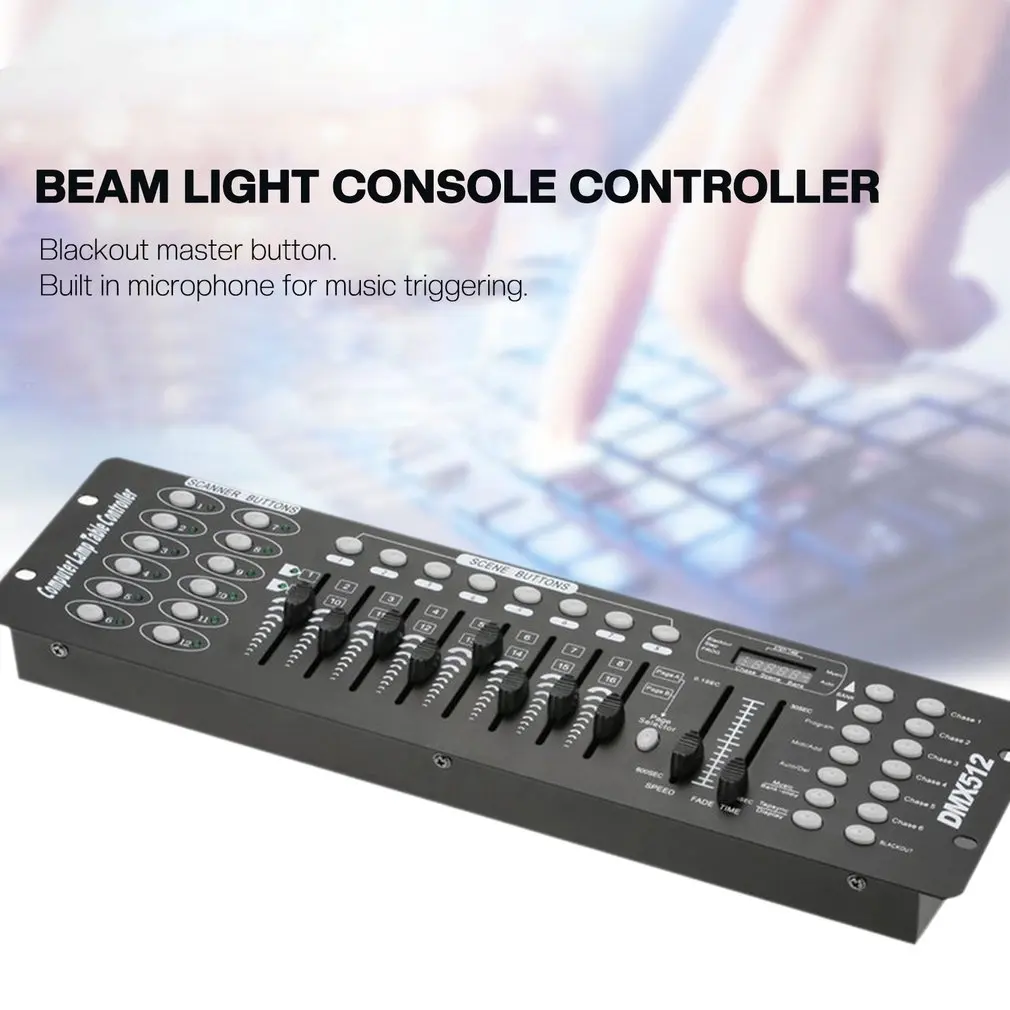 New 512 DMX Controller 192 Channels Console Stage Lights Party DJ Light Controller Equipment Spotlights DJ Operaters