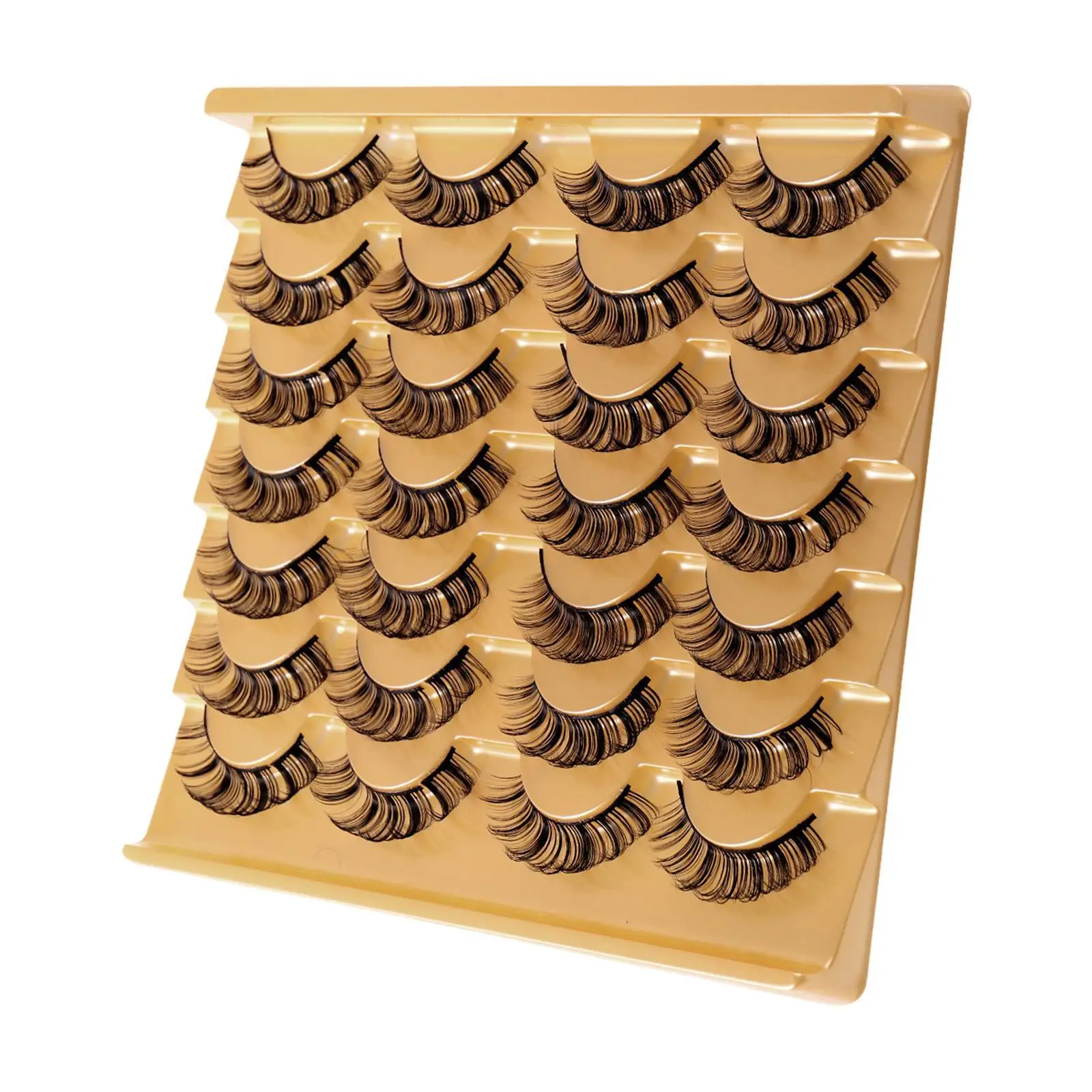 رموش صناعية سميكة مطعمة بسعة كبيرة، أداة مكياج رموش الهالوين