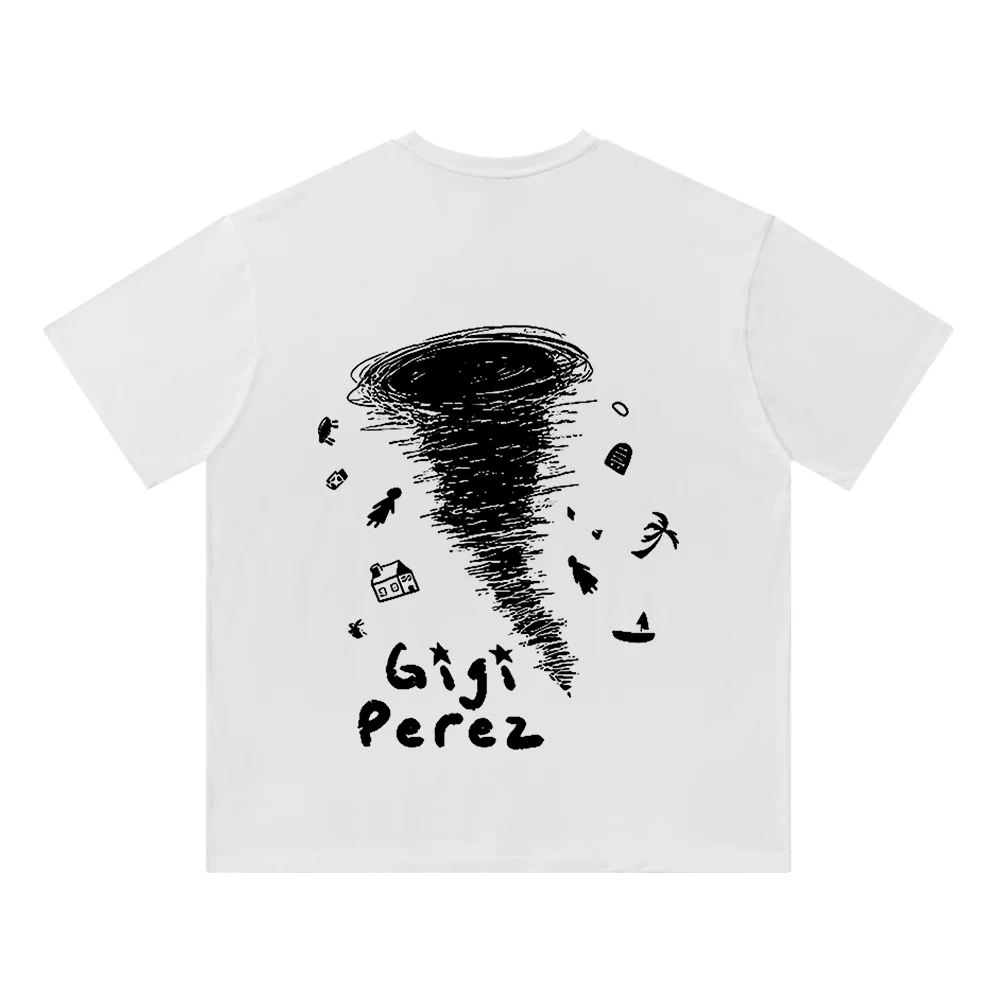 

Gigi Perez Twister Merch Cotton T-Shirt Round Neck Short Sleeved Man/Woman Crewneck Tee Shirt Streetwear