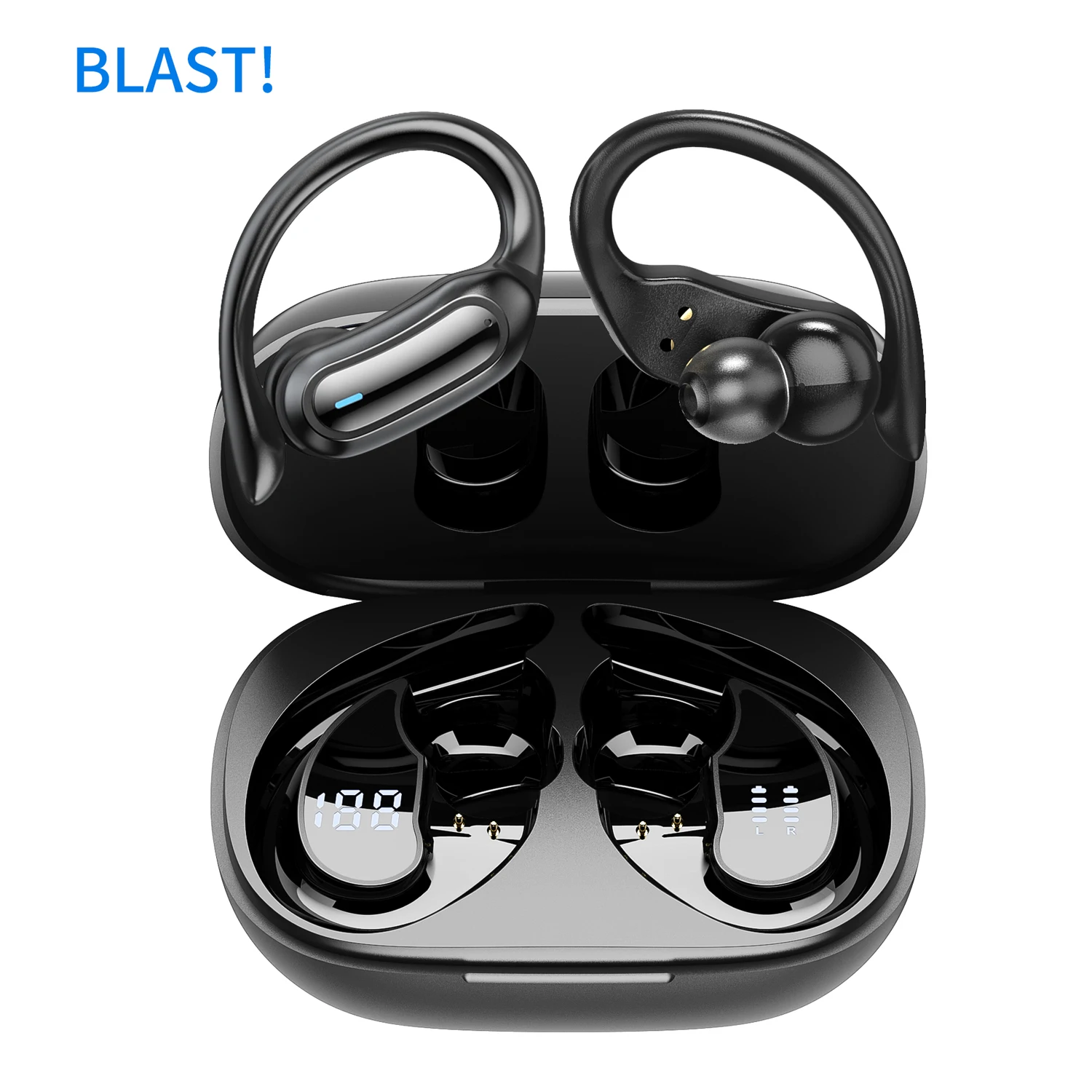 

New i27 Wireless Earphones LED Dislpaly Binaural TWS Wireless Bluetooth Headset IPX7 Waterproof With Mic TWS BLAST! Headphones