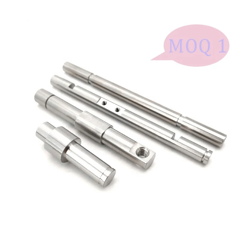 OEM Customize Metal Shaft Stainless Steel CNC Machined Shaft High Precision Prototype MOQ 1