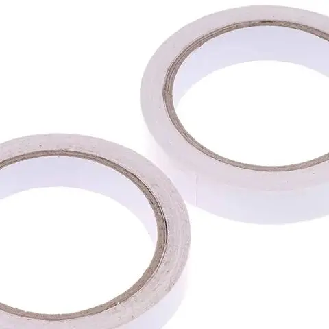 2Rolls 17M Strong Double-Sided Tape Double-Faced Powerful Hand-Tearing Adhesive Tape for Mounting And Fixing Sticky Paper