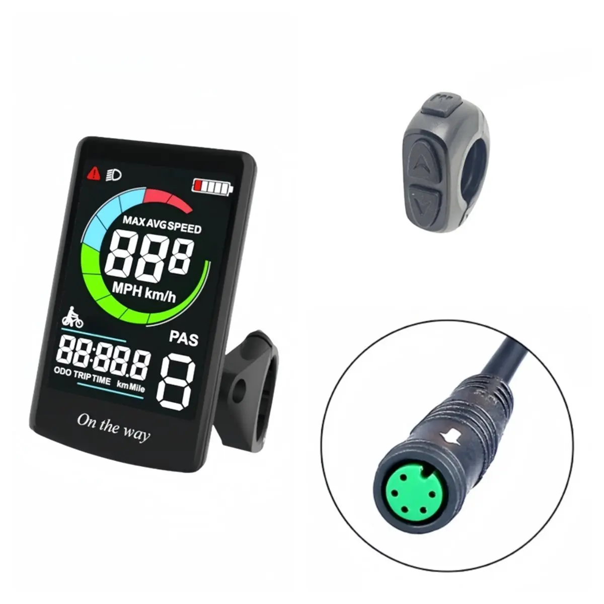 (CNIM) Electric Bicycle C13 Speedometer Color Screen for Bafang BF-UART Mid Motor UART Program for BBS0102B G340 G320