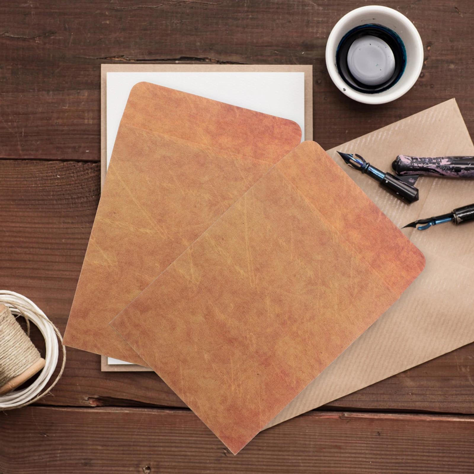 

50 Pcs Kraft Envelope Small Brown Envelopes Coin for Letter Paper Burning Storage