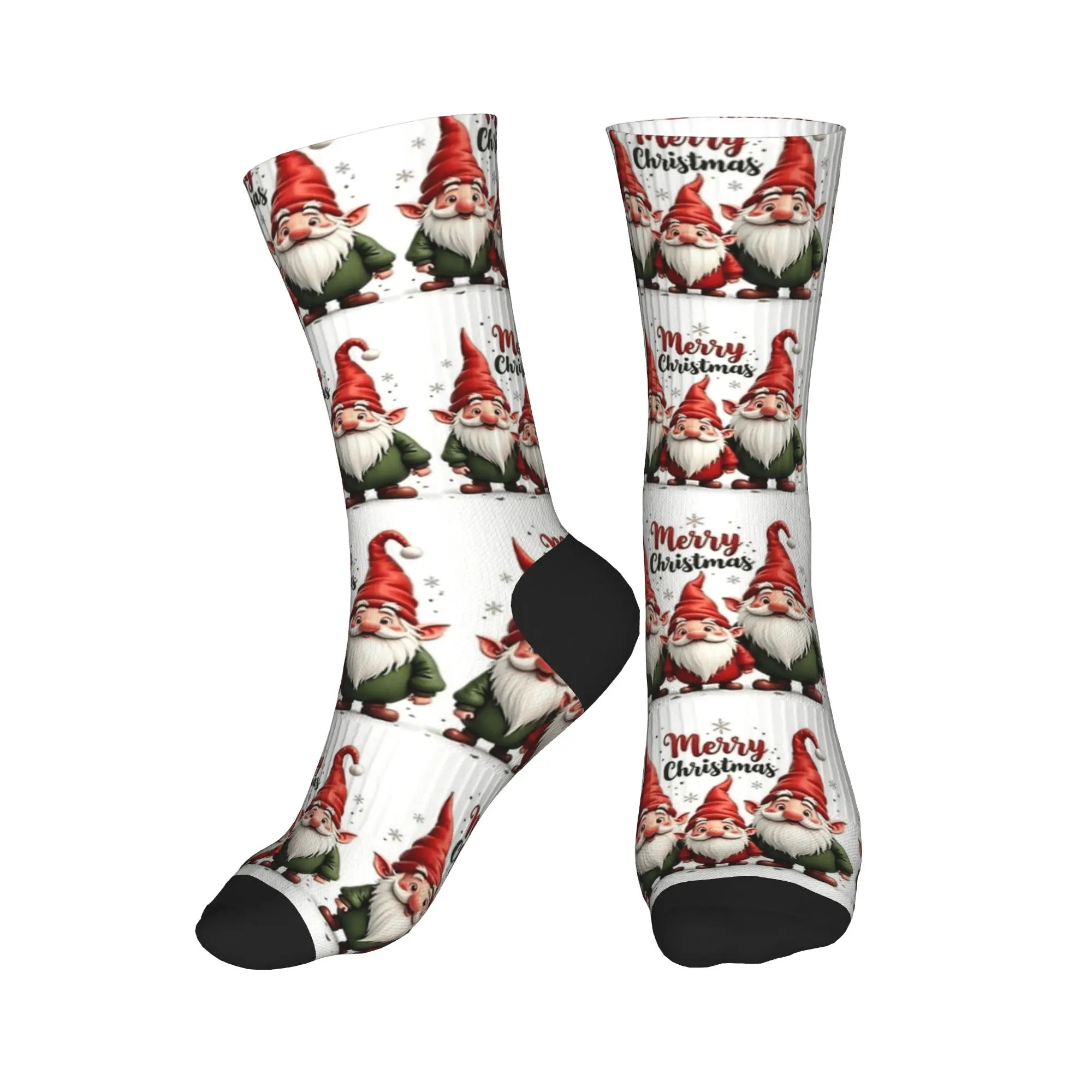 عيد ميلاد سعيد لطيف سعيد التماثيل الجوارب المطبوعة جوارب عدم الانزلاق الرجال الجوارب لينة تنفس الخريف مضحك تسلق الجوارب