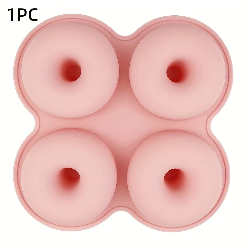 ​ 1 قطعة قالب دونات السيليكون 4 تجويف غير عصا قابلة لإعادة الاستخدام للمقلاة الهوائية والفرن الخبز دونات عموم اكسسوارات أدوات الكعكة