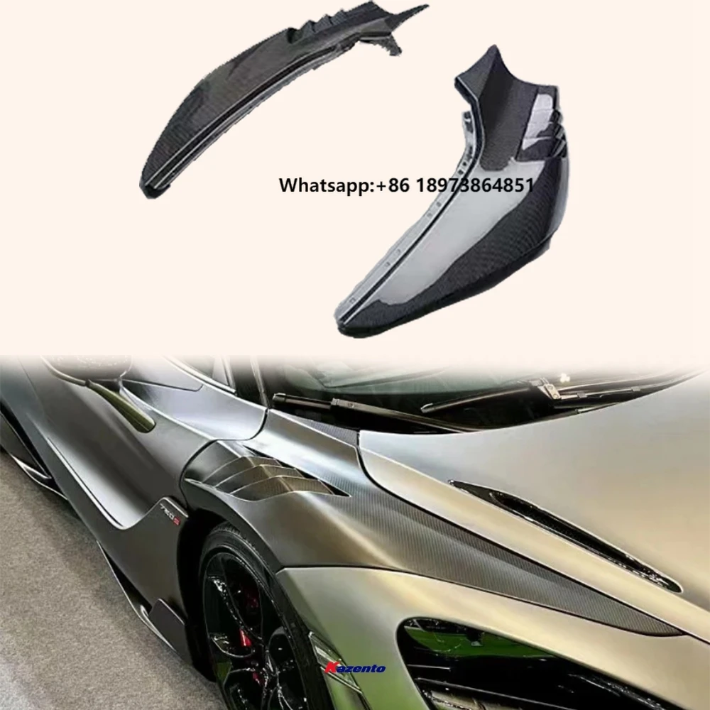 

For Mclaren 2017-2023 Dry Carbon Fiber Vented Cooling Front Side Fender Pair