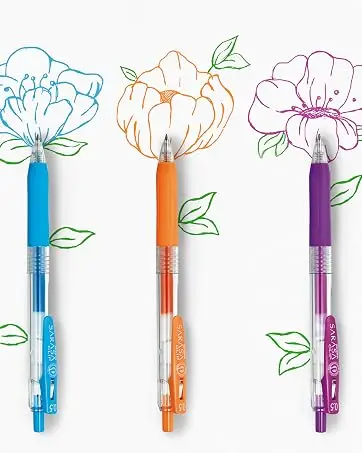 Retractable Ballpoint Pens Smooth Writing Black Ink 1.0mm Medium Point for School Office Note Taking Journal Planner Supplies 24 Pack