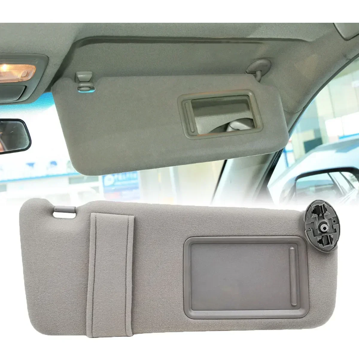 Sun Visor Without Light for Toyota Camry 2007 2008 2009 2010 2011 OE# 74310-06750-E0, 74320-06780-B0