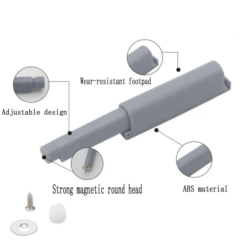 Damper Buffers Kitchen Cabinet Catches Door Stop Drawer Soft Quiet Close with Srews Invisible Handle Home Furniture Hardware