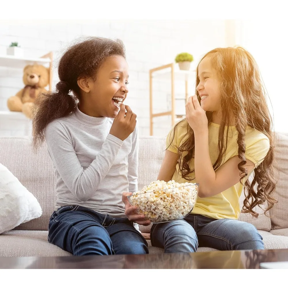 เครื่องทําป๊อปคอร์นอากาศร้อนสไตล์วินเทจ - ใช้ได้ถึง 12 ถ้วย, ป๊อปคอร์นไร้น้ํามัน, ดีต่อสุขภาพ - รถเข็นยืนแบบคลาสสิกพร้อมล้อ