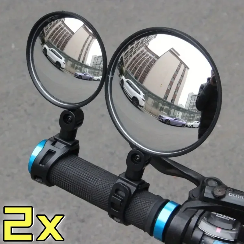 Universal Bicycle Mirror Rearview Adjustable Rotate Wide-Angle Cycling Handlebar Rear View Mirrors for MTB Road Bike Accessories