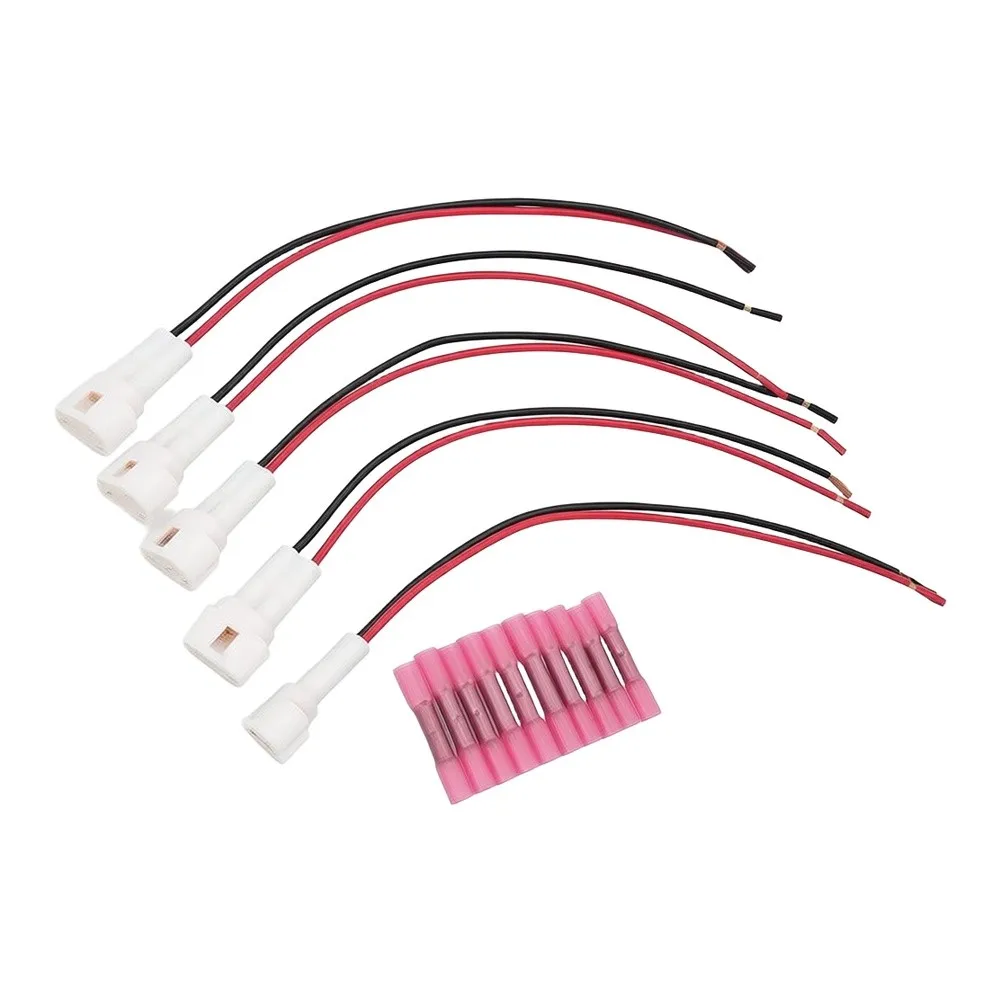 Black Red Wiring Harness Kit Accessory Power Kit For Vehicles Wiring Harness High-strength Material Direct Replacement