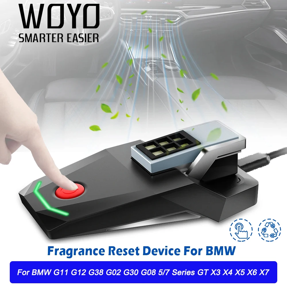 WOYO Air Fragrant Chip Activator for BMW G11 G12 G38 G30 3/5/7 Series GT X3-X7 Ambient Air Resetter Car Freshener Reset Device