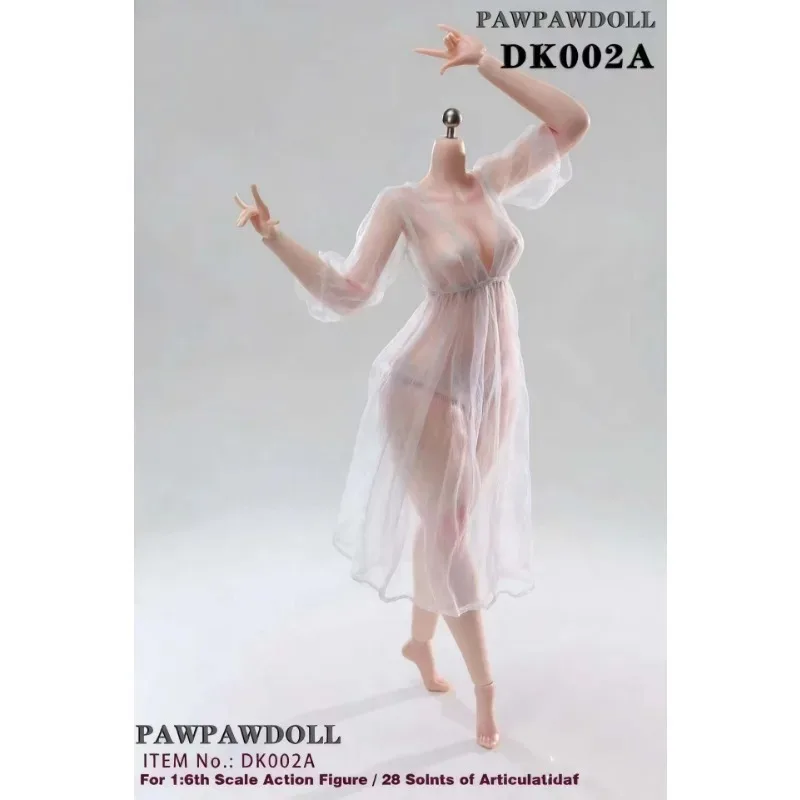 Presale PawPawDoll  DK001 DK002 1/6 Female Action Figure Anime Oversize Breast Seamless Body 26.5cm Makeup Platinum Silicone