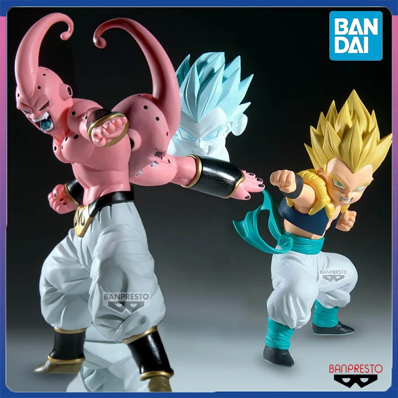 In Stock BANPRESTO DRAGON BALL Z MATCH MAKERS Super Saiya Gotenks VS Majin Buu PVC 12 & 18CM Anime Action Figures Model Toy